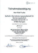 MC-Forum Zertifikat Mycoflex Resyst 2016 (PDF)